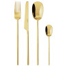 SET OF 24 CUTLERY PIECES, 100 PVD GOLD