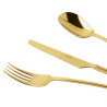 SET OF 24 CUTLERY PIECES, 100 PVD GOLD