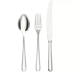 DINNER FORK MODERNO, SILVER-PLATED