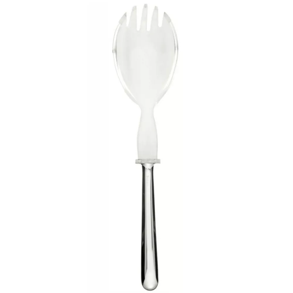 MODERNO SALAD SERVING FORK, SILVER-PLATED