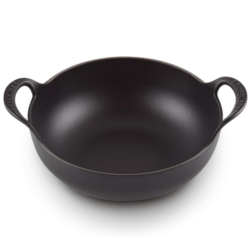 24 CM CAST IRON BALTI WOK CASSEROLE