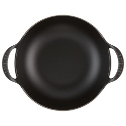 24 CM CAST IRON BALTI WOK CASSEROLE