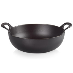 24 CM CAST IRON BALTI WOK CASSEROLE
