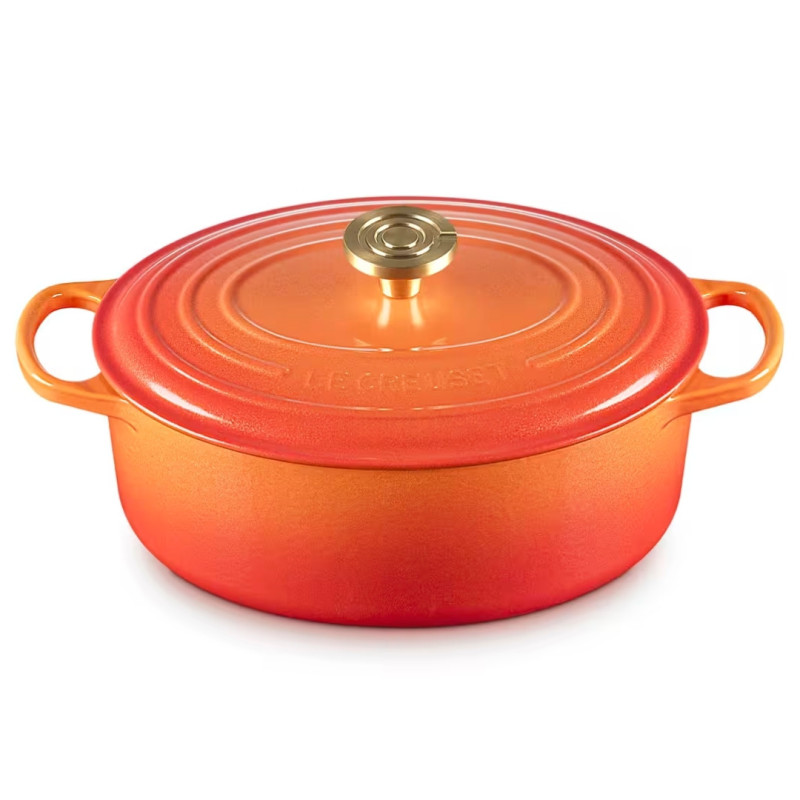 OVAL CASSEROLE 29 CM, 100th ANNIVERSARY ORANGE