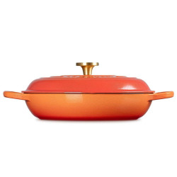 LOW ROUND CASSEROLE 30 CM, 100th ANNIVERSARY ORANGE