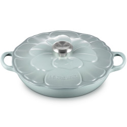 ROUND FLOWER CASSEROLE 26 CM, CAST IRON