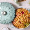 ROUND FLOWER CASSEROLE 26 CM, CAST IRON