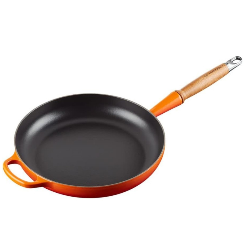 PADELLA IN GHISA 28 CM, MANICO IN LEGNO