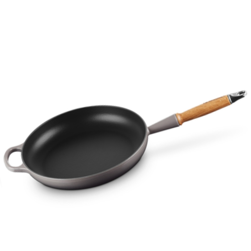 PADELLA IN GHISA 28 CM, MANICO IN LEGNO