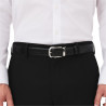 LEATHER REVERISBLE BELT, BLACK & BROWN 114412