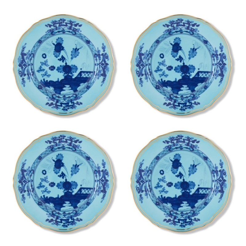 SET OF 4 DESSERT PLATES 21 CM, ORIENTE ITALIANO