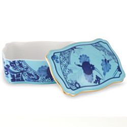 PORCELAIN TRINKET BOX 14 CM, ORIENTE ITALIANO