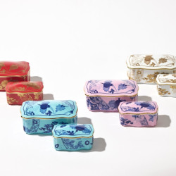 PORCELAIN TRINKET BOX 14 CM, ORIENTE ITALIANO