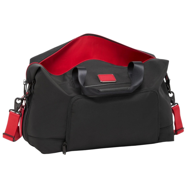 EXPANDABLE TRAVEL BAG ALPHA3, BLACK & RED