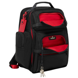 ALPHA3 15" PC BACKPACK, BLACK & RED