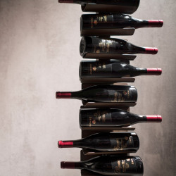 PORTA BOTTIGLIE PTOLOMEO VINO, NERO 213 CM PTVINO213BB