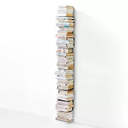 LIBRERIA A PARETE 11 MENSOLE 155 CM, PTWALL155/B NERO