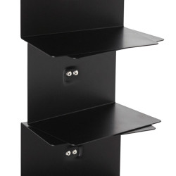 LIBRERIA A PARETE 11 MENSOLE 155 CM, PTWALL155/B NERO