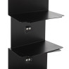LIBRERIA A PARETE 11 MENSOLE 155 CM, PTWALL155/B NERO