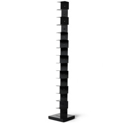 STANDING BOOKSHELF 15 SHELVES, BLACK 215 CM PTBB215