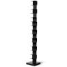 STANDING BOOKSHELF 15 SHELVES, BLACK 215 CM PTBB215