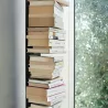STANDING BOOKSHELF 15 SHELVES, BLACK 215 CM PTBB215