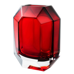 OCTOGONE CRYSTAL VASE
