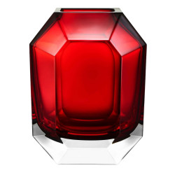 OCTOGONE CRYSTAL VASE