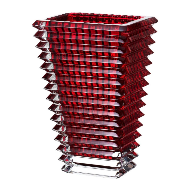 CRYSTAL RECTANGULAR VASE, EYE