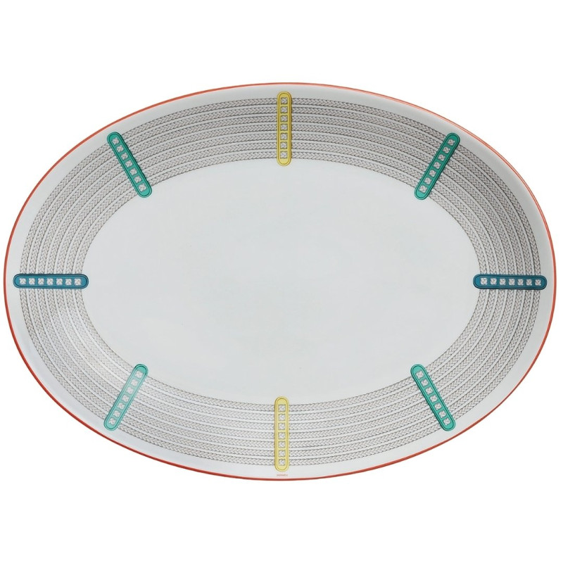 OVAL TRAY 42 CM, TRESSAGE EQUESTRES 057060P