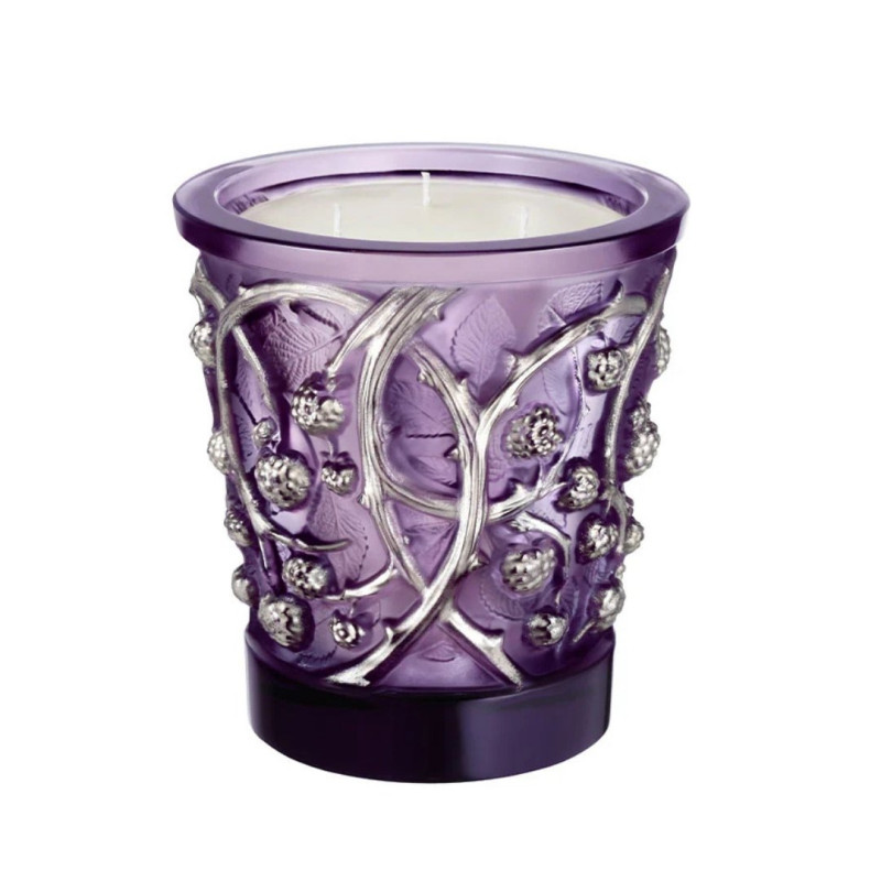 VASO CON CANDELA PROFUMATA, EPINES PLATINUM ED.