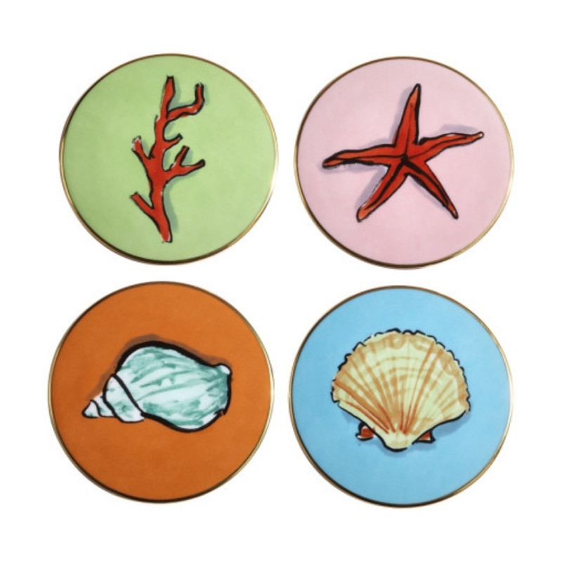 SET OF 4 COASTERS IL VIAGGIO DI NETTUNO