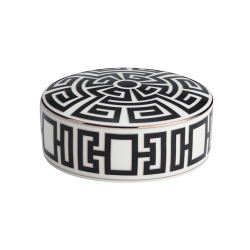 ROUND PORCELAIN BOX 13 CM, LABIRINTO