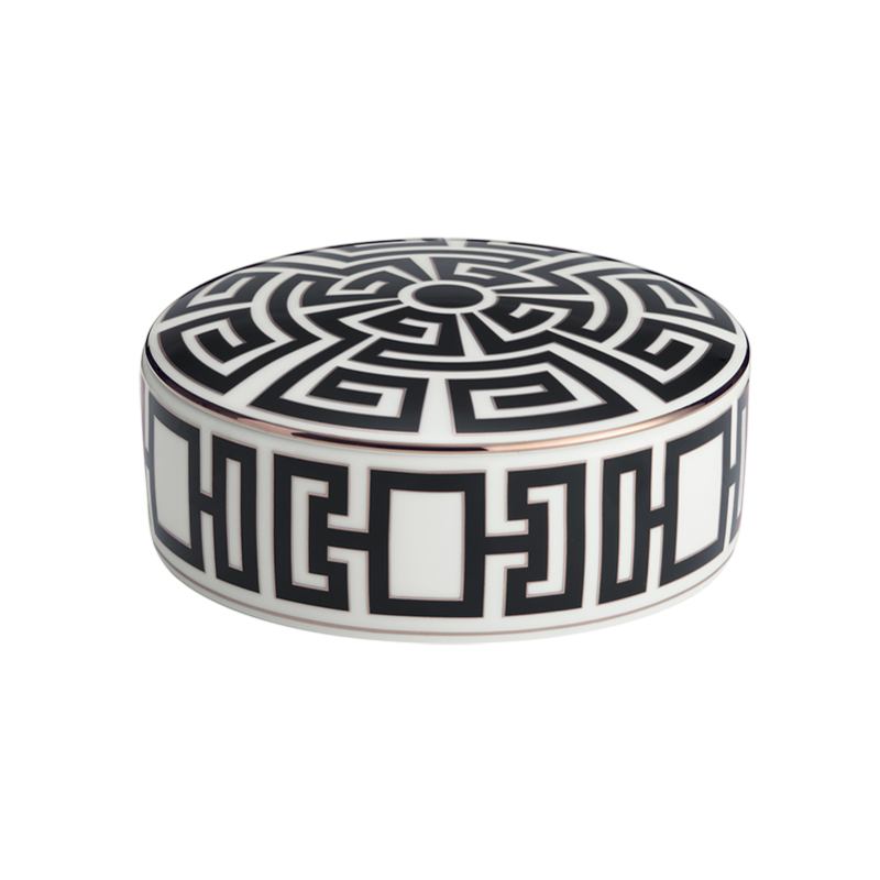 ROUND PORCELAIN BOX 13 CM, LABIRINTO