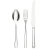 MODERNO DESSERT FORK, SILVER-PLATED