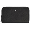 LEATHER SARTORIAL WALLET 12 CC, BLACK 220361