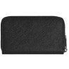 LEATHER SARTORIAL WALLET 12 CC, BLACK 220361