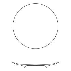 27 CM DINNER PLATE, WHITE GEORGIA