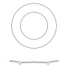 27 CM DINNER PLATE, WHITE TURBULENCE