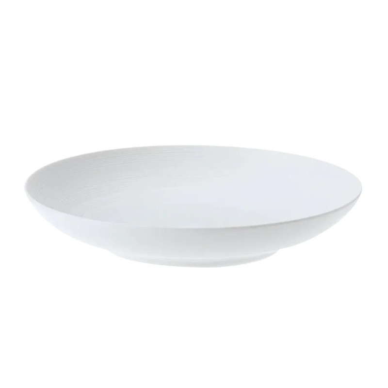 24 CM PASTA PLATE, SATIN WHITE HEMISPHERE