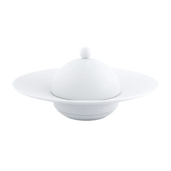 CLOCHE 12,5 CM, HEMISPHERE BIANCO