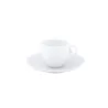 ESPRESSO CUP WITH SAUCER, WHITE HEMISPHERE