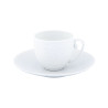 TAZZA CAFFE GRANDE CON PIATTO, HEMISPHERE BIANCO