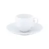 TAZZA CAFFE GRANDE CON PIATTO, HEMISPHERE BIANCO