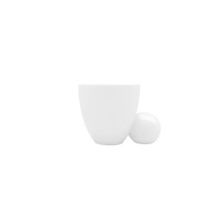 TAZZA ESPRESSO CON PIATTO, REVE BIANCO SATINATO