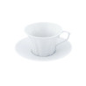COFFEE CUP WITH SAUCER, WHITE SWAN