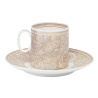 BEIGE BAROQUE COFFEE CUP AND SAUCER, 19335-403782-14715 VERSACE