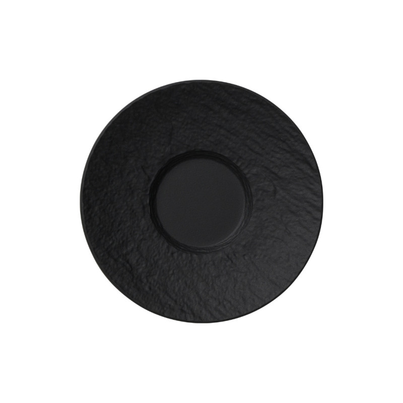 MANUFACTUR ROCK BLACK COFFEE CUP PLATE 10-4239-1430