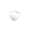 SUGAR BOWL, SATIN WHITE HEMISPHERE