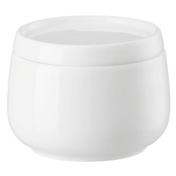 SUGAR BOWL WITH LID, BONE...